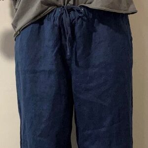 Oversized linen pants